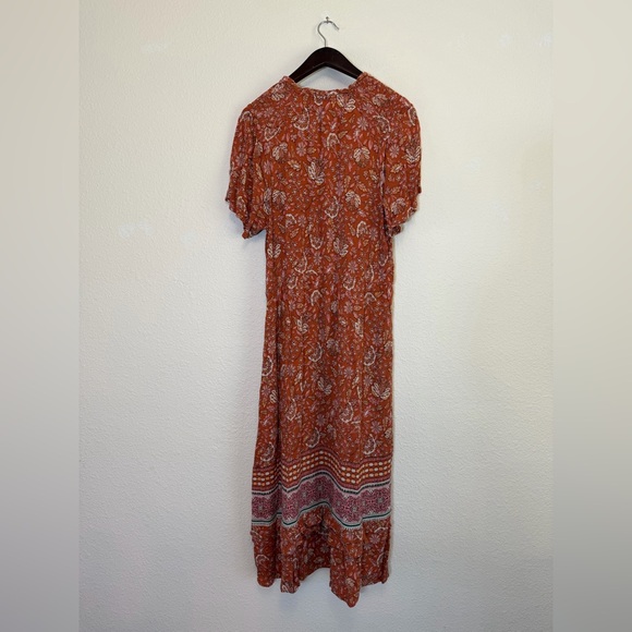 Knox Rose Rust Floral Maxi Dress - Picture 3 of 9